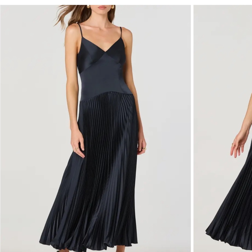 Astr the Label Navy Blue Maxi Dress